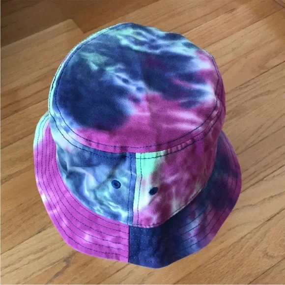 Tie Dye Embroidered Bucket Hat Unisex (Brand New) - Picture 2 of 12